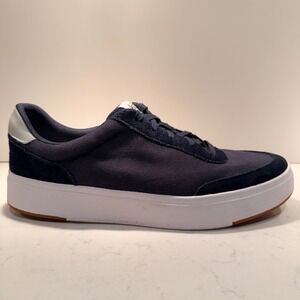 Kizik Prague Hands-Free Shoes‎ Slip On Sneakers Navy Canvas Suede M9.5W/W11W